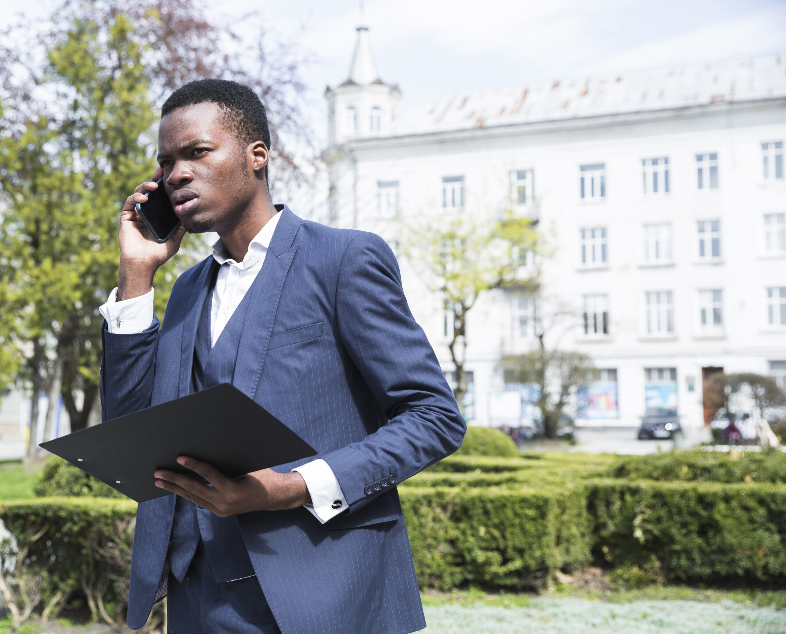 Property manager inspecting a rental property